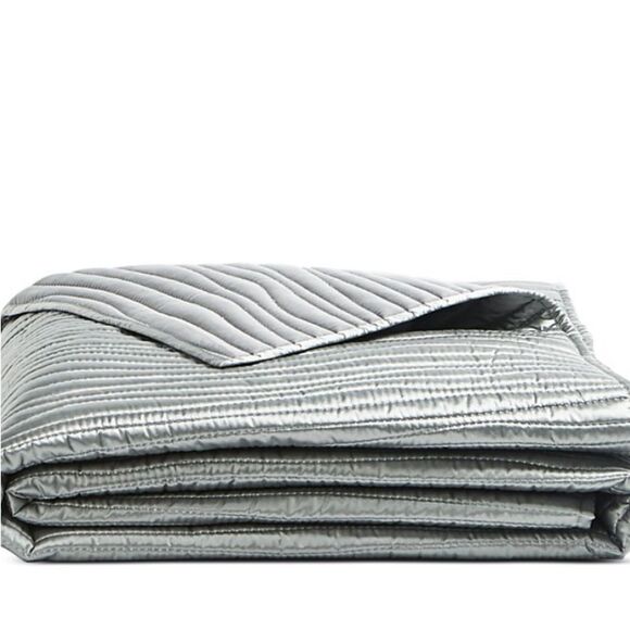 HUDSON PARK COLLECTION PALMETTO QUEEN COVERLET SILK - Picture 1 of 4